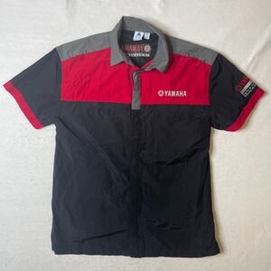 Yamaha‎ Service Shirt Unisex M/M Biz Cool Racing Mechanic Pit Crew Button Up